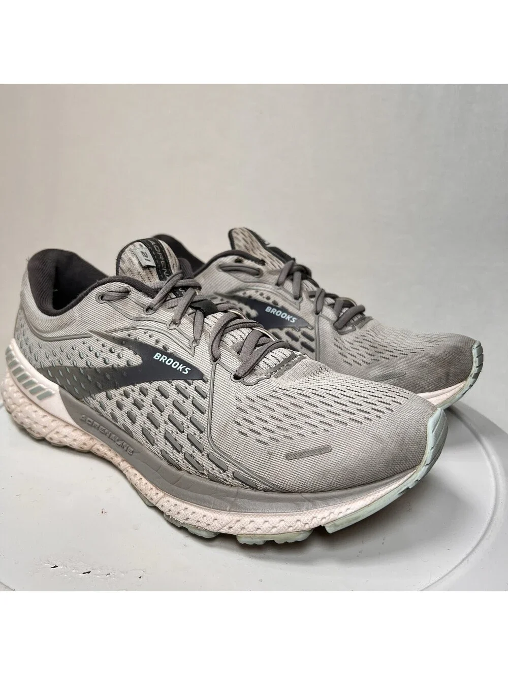Brooks Adrenaline GTS 21 Lace Up Athletic Running Shoes Women's Sz 9.5 2A Narrow